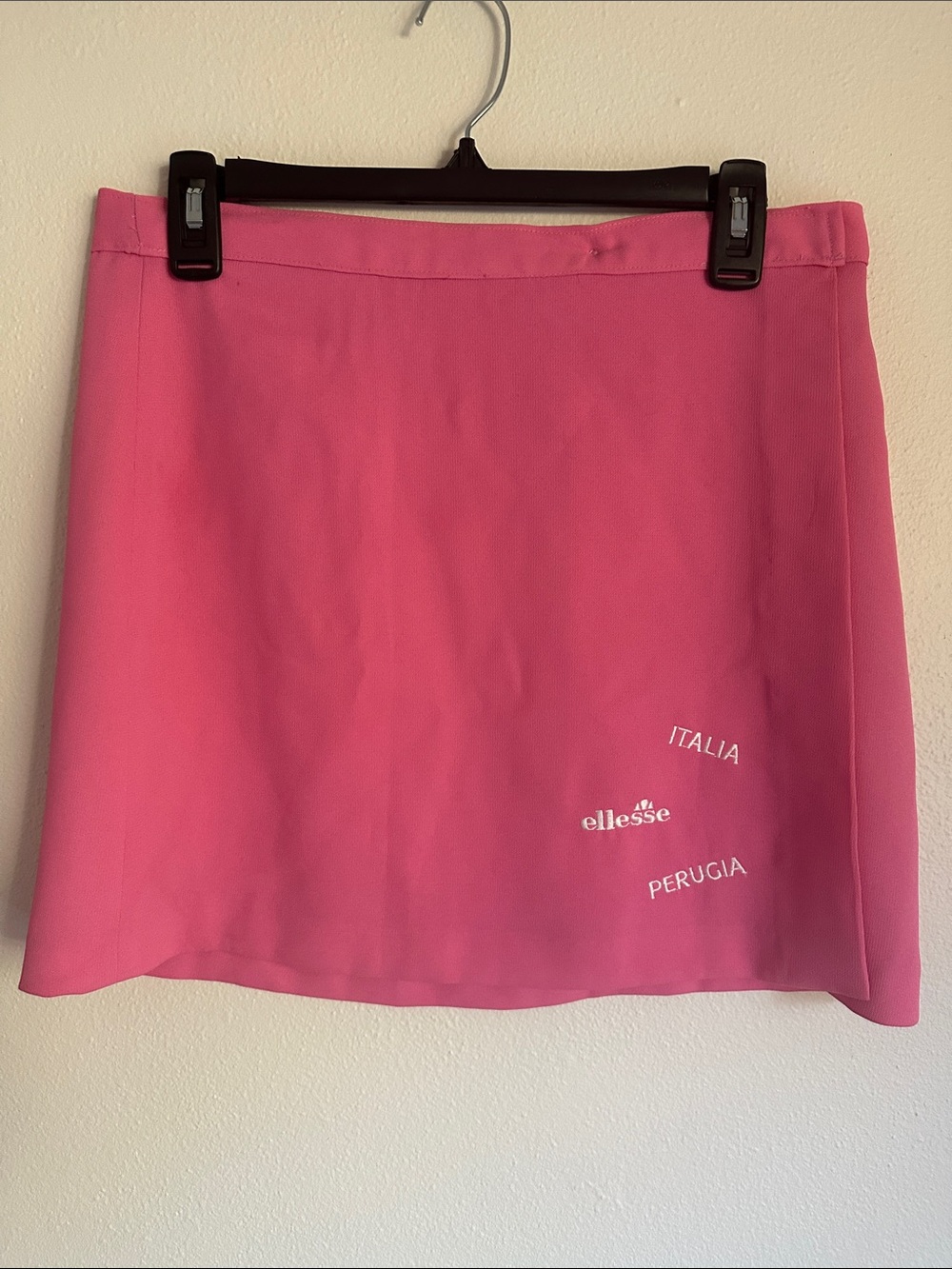 Ellesse Pink A-Line Mini Skirt and Short Set with Italia Perugia Logo